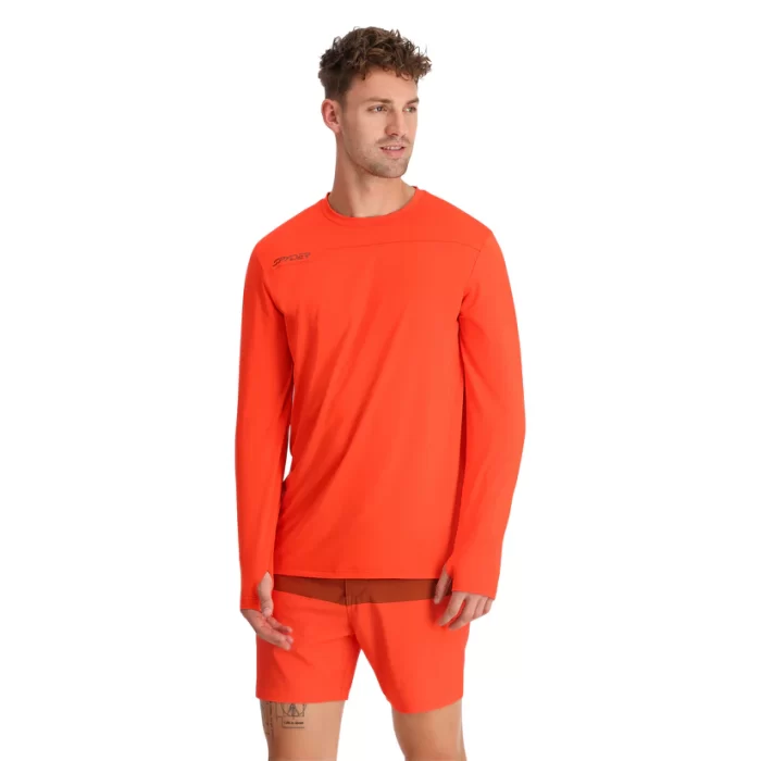 Spyder Arc Long Sleeve Tech Tee TWISTED ORANGE