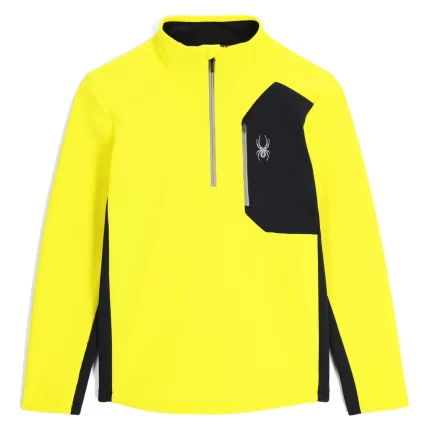 Spyder Bandit Half Zip Fleece Jacket ACID YELLOW