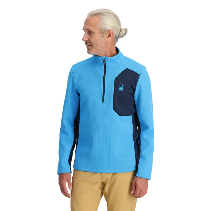 Spyder Bandit Half Zip Fleece Jacket AETHER BLUE