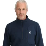 Spyder Bandit Half Zip Fleece Jacket NAVY