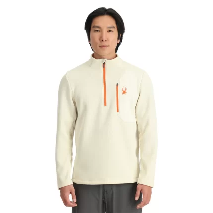 Spyder Bandit Half Zip Fleece Jacket VANILLA LATTE