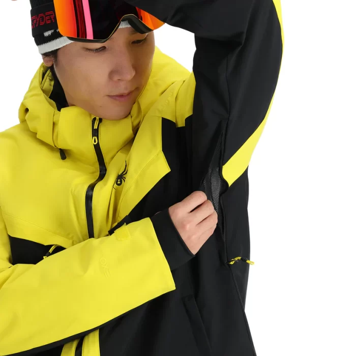 Spyder Copper Insulated Jacket ACID YELLOW